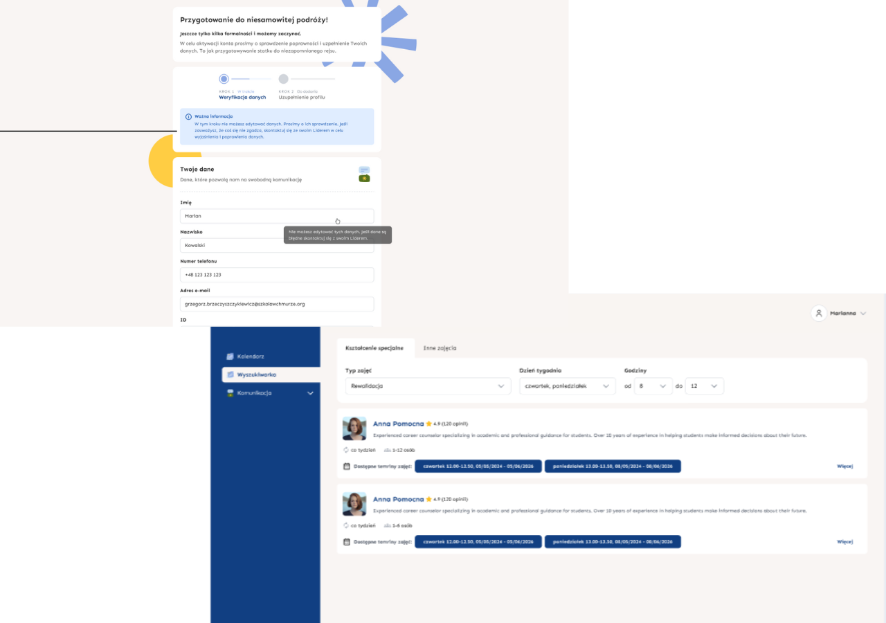 Internal booking system